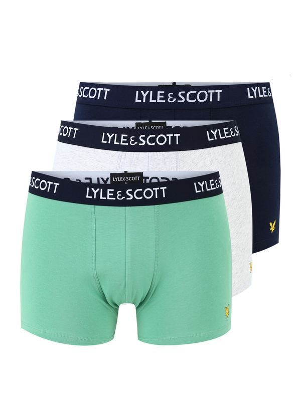 Lyle & Scott Lyle & Scott Boksarice 'BARCLAY'  nočno modra / meta / pegasto bela