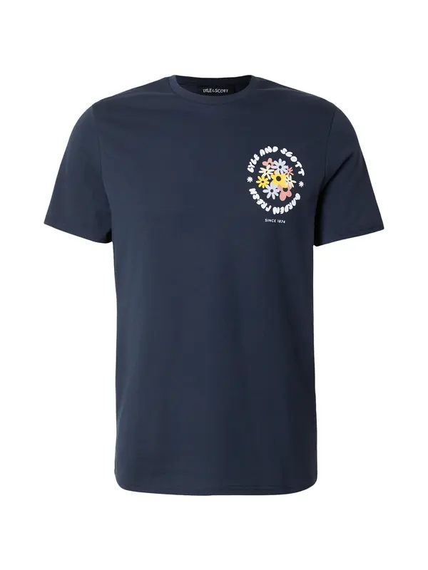 Lyle & Scott Lyle & Scott Majica 'Nature'  mornarska / rumena / puder / bela