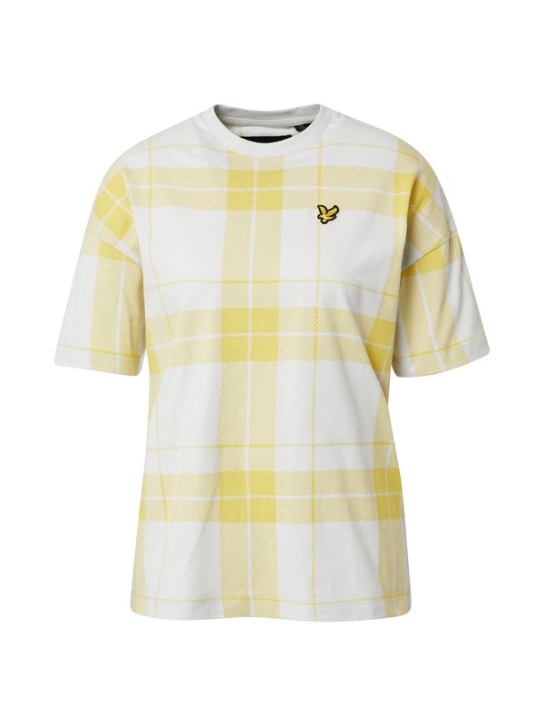 Lyle & Scott Lyle & Scott Majica  pastelno rumena / črna / bela