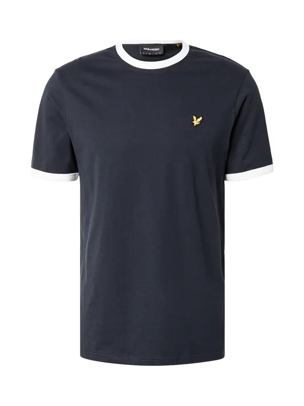 Lyle & Scott Lyle & Scott Majica 'Ringer'  mornarska / rumena / bela