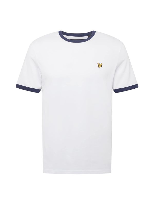 Lyle & Scott Lyle & Scott Majica 'Ringer'  temno modra / zlato-rumena / bela