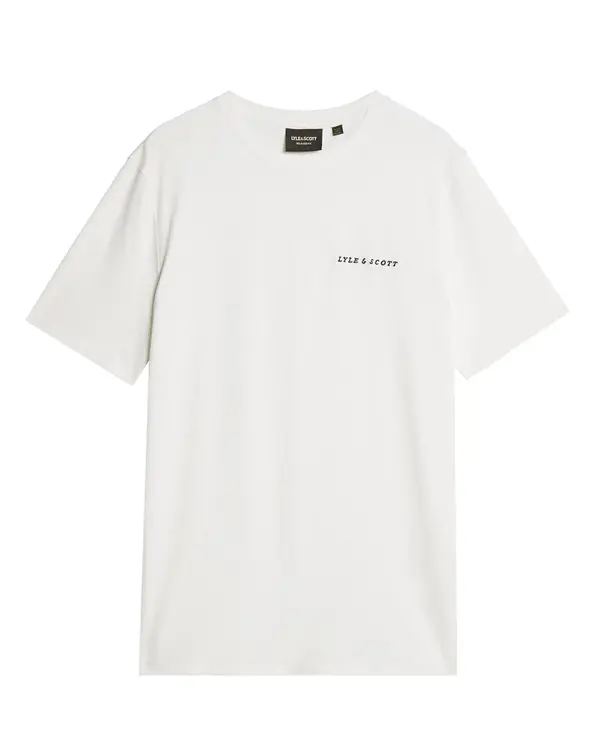 Lyle & Scott Lyle & Scott Majica 'Script'  črna / bela