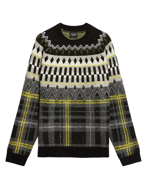 Lyle & Scott Lyle & Scott Pulover 'Fair Isle'  apno / siva / črna / bela