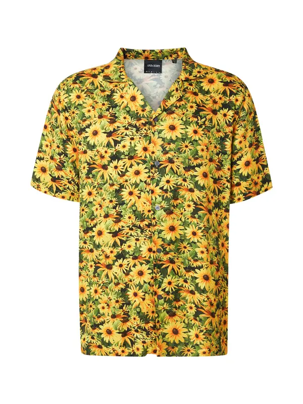 Lyle & Scott Lyle & Scott Srajca 'Wild Garden'  temno rjava / rumena / temno zelena / oranžna