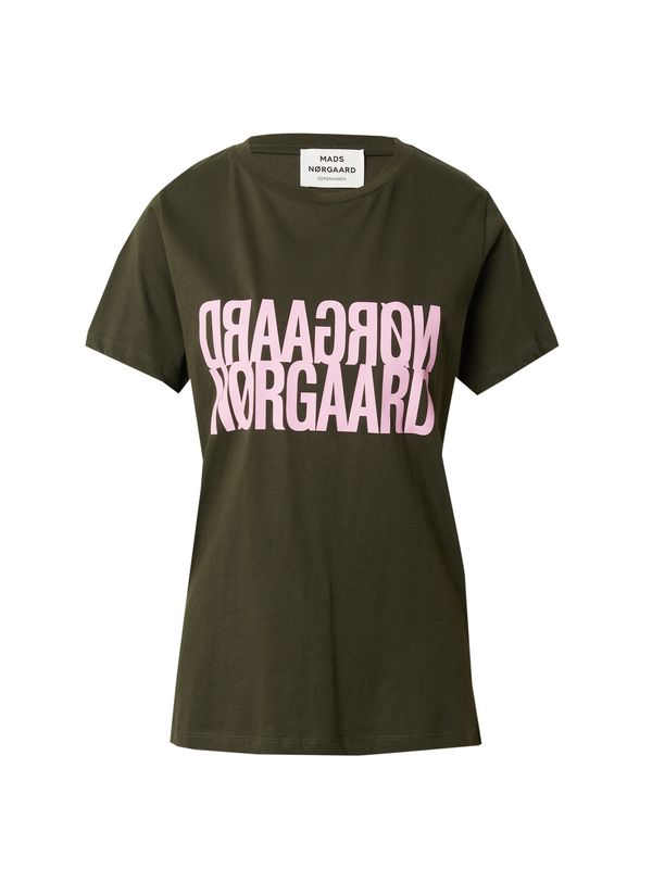 MADS NORGAARD COPENHAGEN MADS NORGAARD COPENHAGEN Majica 'Trenda'  temno zelena / roza