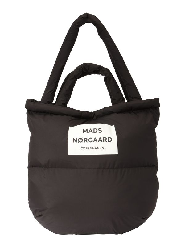 MADS NORGAARD COPENHAGEN MADS NORGAARD COPENHAGEN Nakupovalna torba  črna / bela