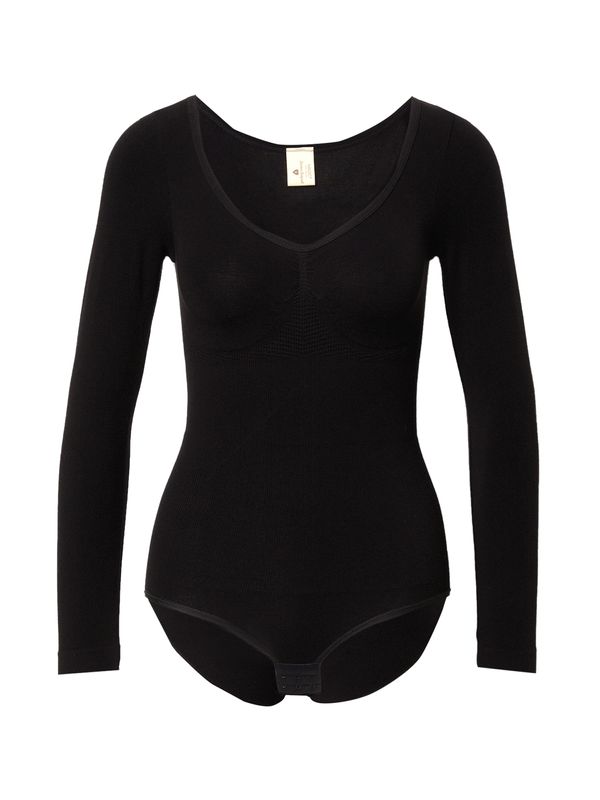 MAGIC Bodyfashion MAGIC Bodyfashion Bodi majica 'Longsleeve Bodysuit Bamboo'  črna