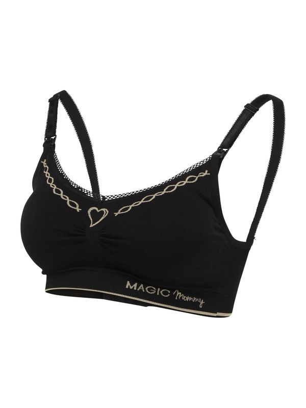 MAGIC Bodyfashion MAGIC Bodyfashion Nedrček za doječe mamice 'Fancy Mommy Nursing Bra'  bež / črna