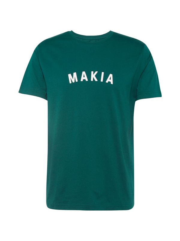 MAKIA MAKIA Majica 'Pujo'  smaragd / bela