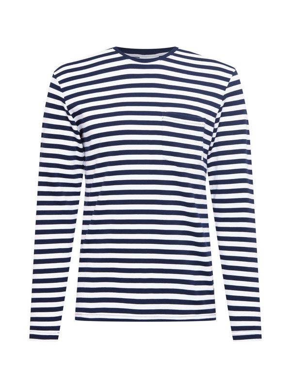 MAKIA MAKIA Majica 'Verkstad'  mornarska / bela