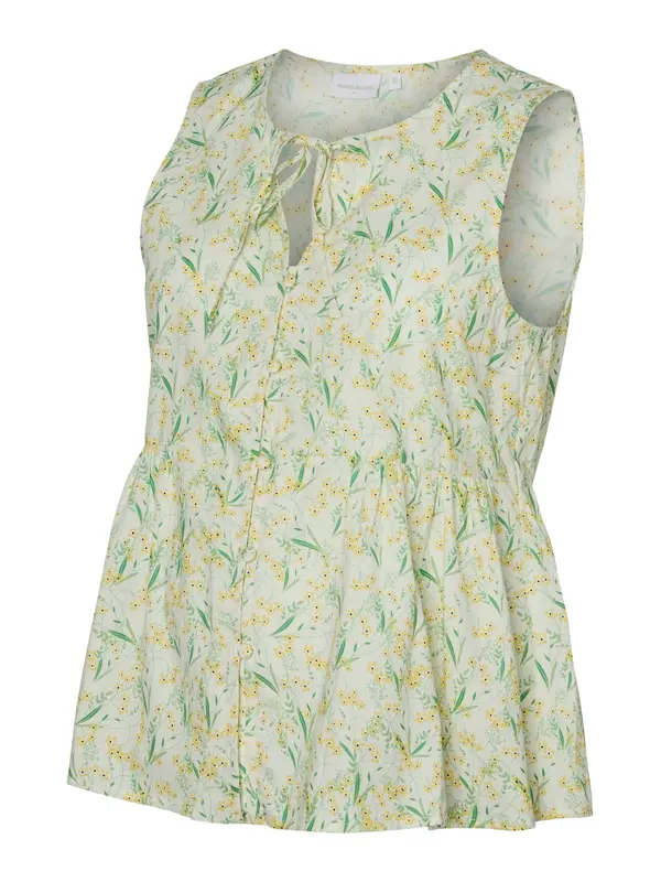MAMALICIOUS MAMALICIOUS Bluza 'MLMAJA LIA'  limona / zelena / bela