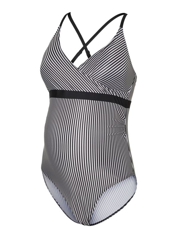 MAMALICIOUS MAMALICIOUS Enodelne kopalke 'Serena'  črna / bela