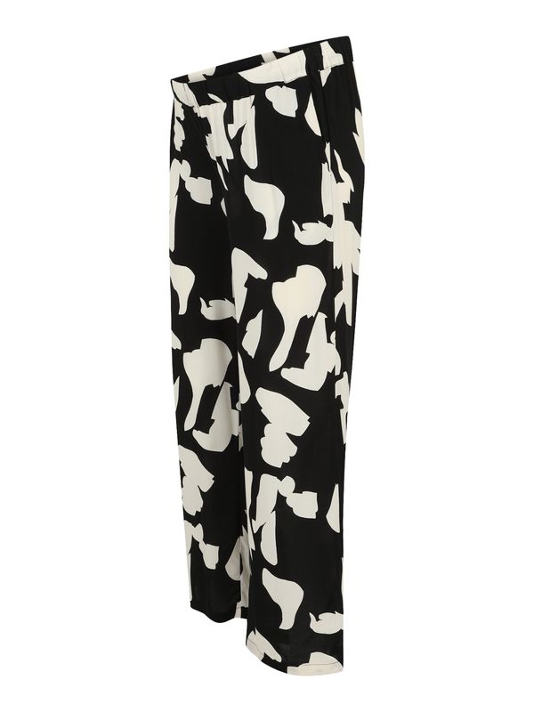 MAMALICIOUS MAMALICIOUS Hlače  črna / bela