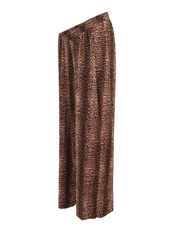 MAMALICIOUS MAMALICIOUS Hlače 'MLAURA'  rjava / svetlo rjava / črna