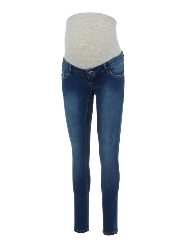 MAMALICIOUS MAMALICIOUS Kavbojke 'Mllola'  moder denim / pegasto siva