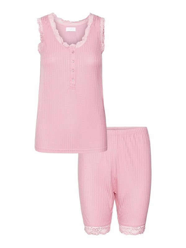 MAMALICIOUS MAMALICIOUS Kratke hlače za spanje 'LOTUS LIS'  svetlo roza