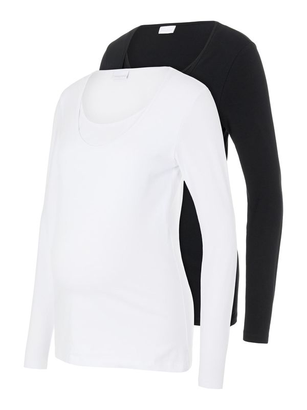 MAMALICIOUS MAMALICIOUS Majica 'Emma'  črna / bela