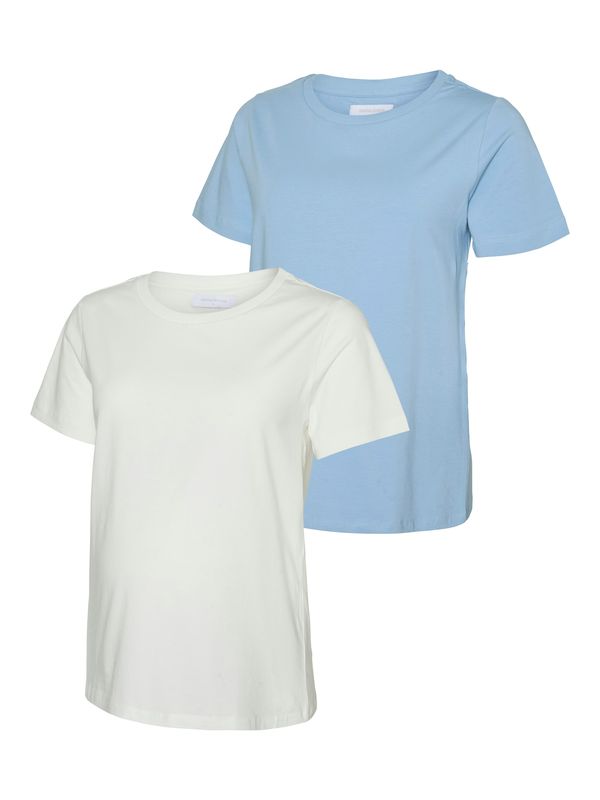 MAMALICIOUS MAMALICIOUS Majica 'MLMIA'  svetlo modra / bela