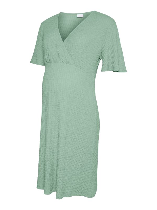 MAMALICIOUS MAMALICIOUS Obleka 'MLNOVA TESS'  pastelno zelena