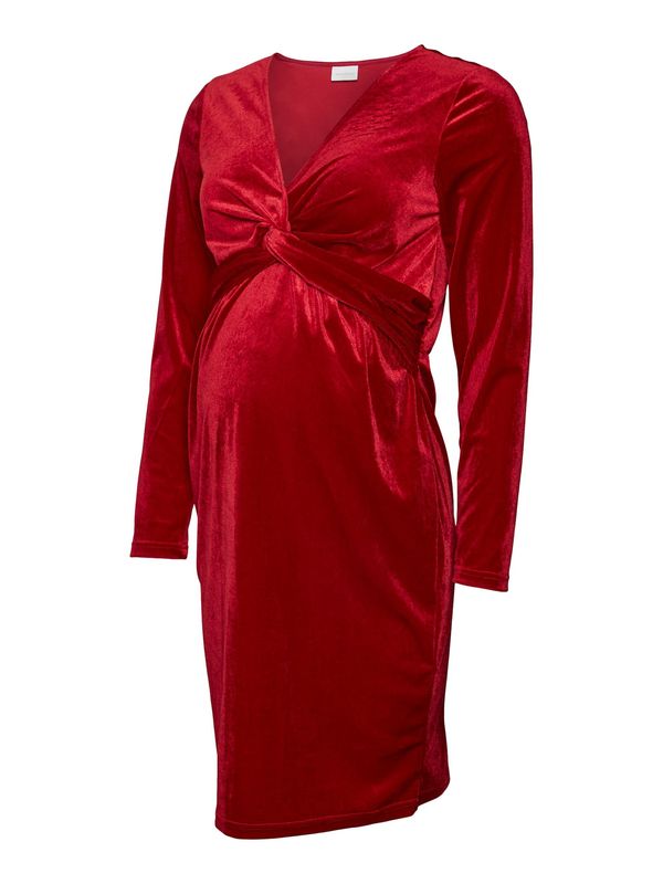 MAMALICIOUS MAMALICIOUS Obleka 'SANDRA'  vinsko rdeča