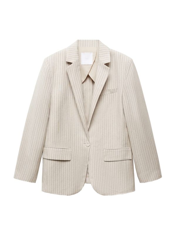 MANGO MANGO Blazer 'Briones'  bež / črna