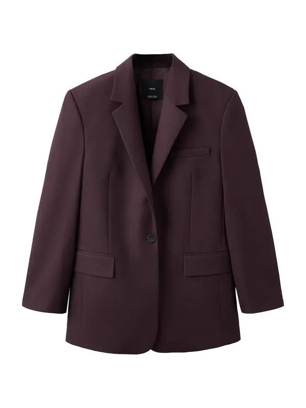 MANGO MANGO Blazer 'Hidra'  vinsko rdeča