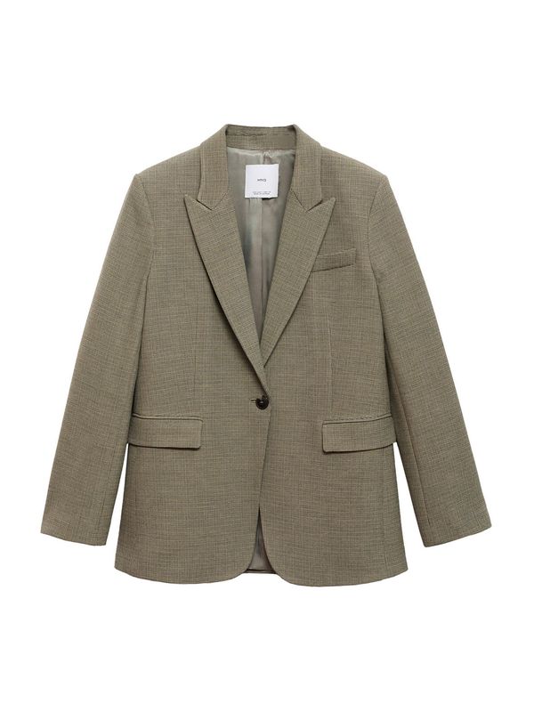 MANGO MANGO Blazer 'Liam'  svetlo rjava / kaki / črna