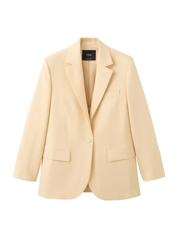 MANGO MANGO Blazer 'MARTINI'  svetlo rumena