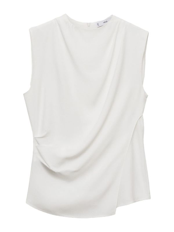 MANGO MANGO Bluza 'AREA'  off-bela