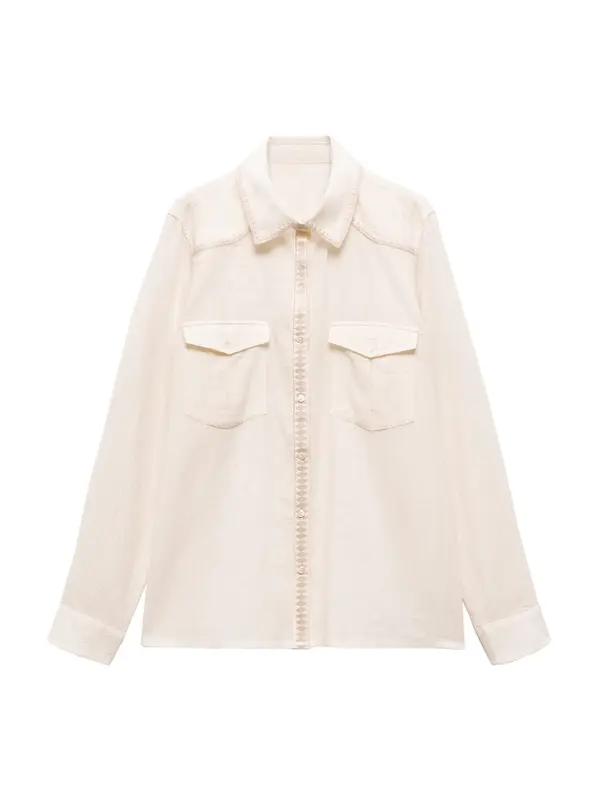 MANGO MANGO Bluza 'Bonnie'  off-bela