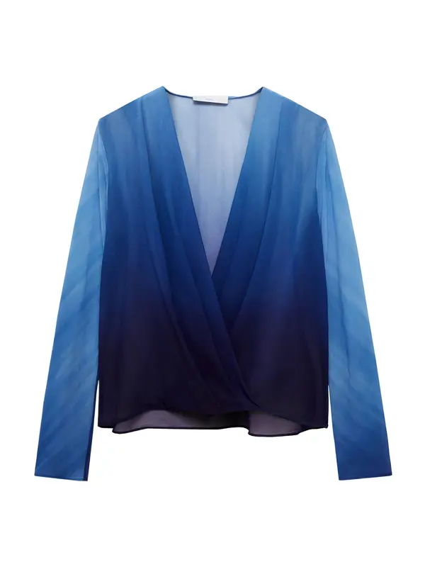 MANGO MANGO Bluza 'Cielo'  modra / marine / svetlo modra