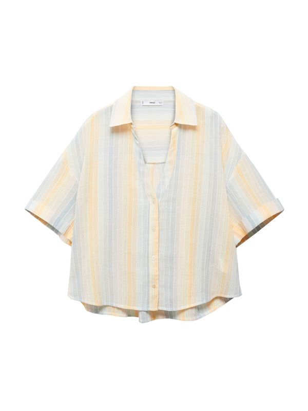 MANGO MANGO Bluza 'COCONUT'  svetlo modra / rumena / roza / bela