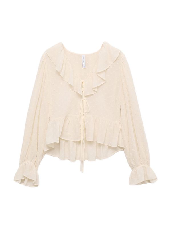 MANGO MANGO Bluza 'FELIZ'  ecru