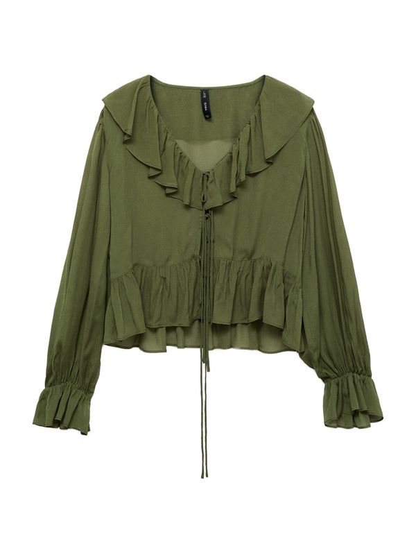 MANGO MANGO Bluza 'FELIZ'  oliva