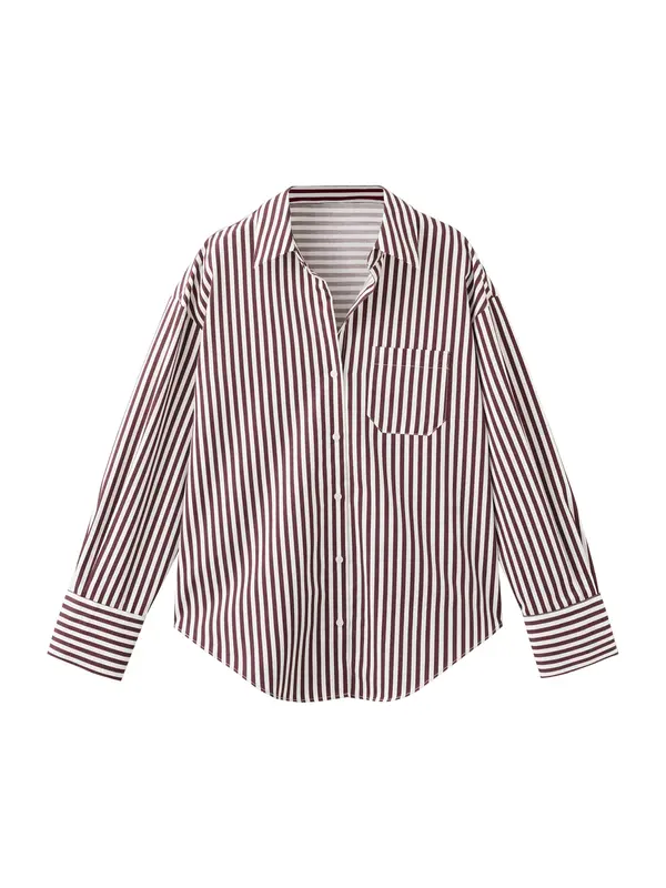 MANGO MANGO Bluza 'FONTANA'  ecru / bordo