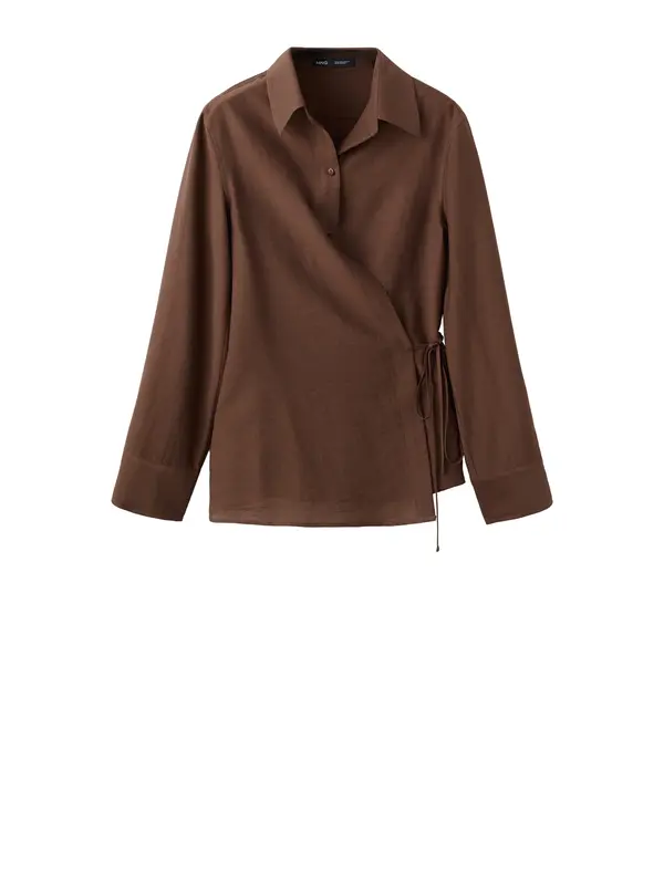 MANGO MANGO Bluza 'GALE'  temno rjava