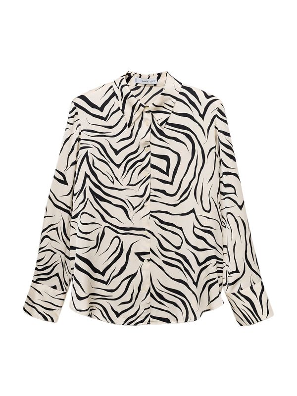 MANGO MANGO Bluza 'IDEALE'  bež / črna