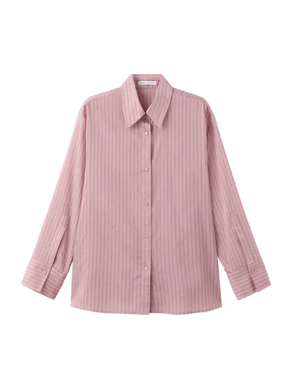 MANGO MANGO Bluza 'Lombi'  staro roza / črna / bela