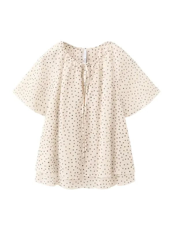 MANGO MANGO Bluza 'LURDI'  temno siva / off-bela