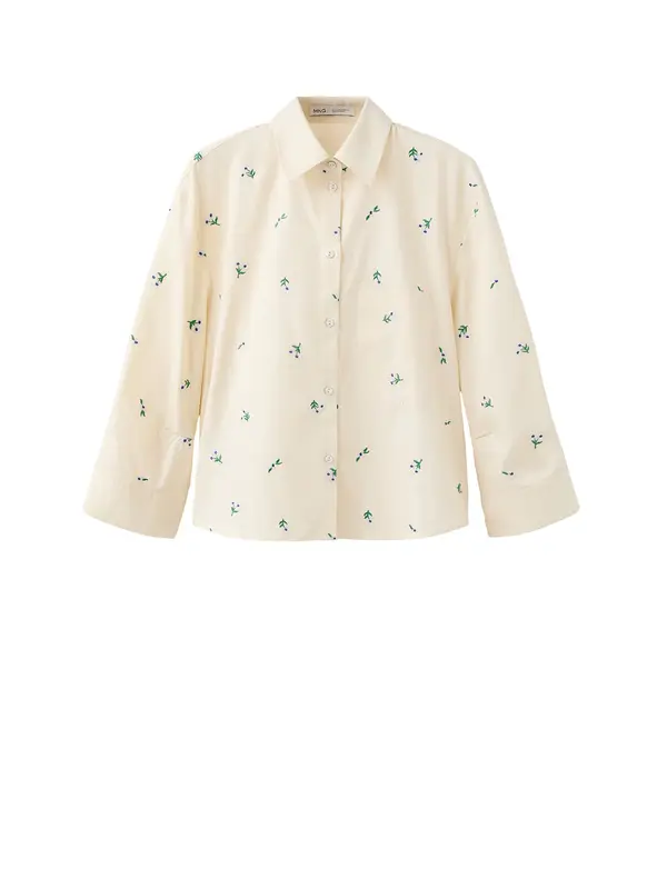 MANGO MANGO Bluza  pastelno rumena / zelena / bela