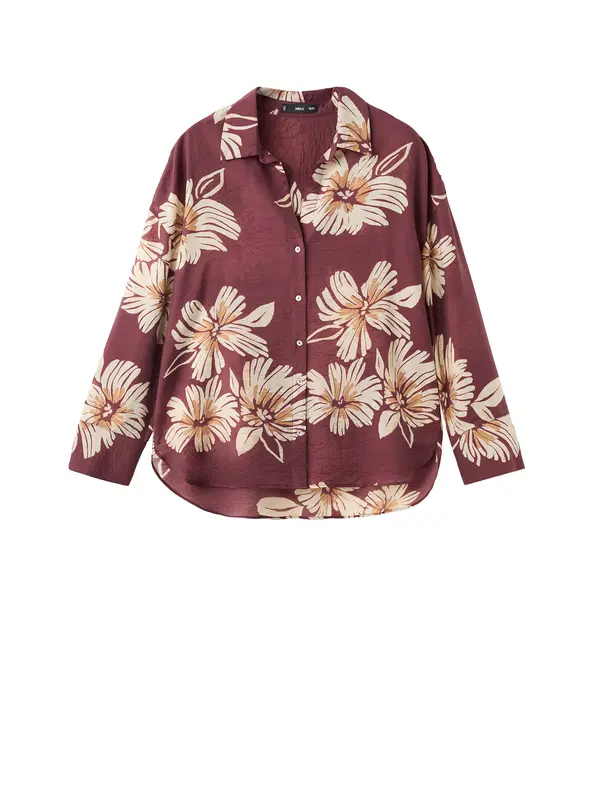 MANGO MANGO Bluza 'SAKE'  kremna / pueblo / bordo