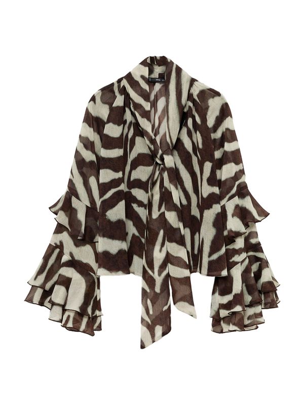 MANGO MANGO Bluza 'SONJA2'  bež / rjava