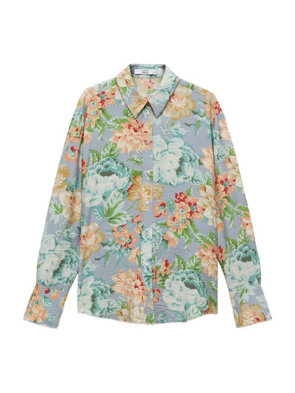 MANGO MANGO Bluza  svetlo modra / gorčica / svetlo zelena / rdeča