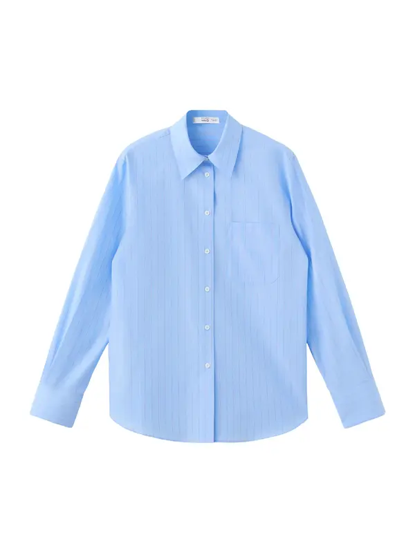 MANGO MANGO Bluza  svetlo modra / rdeča