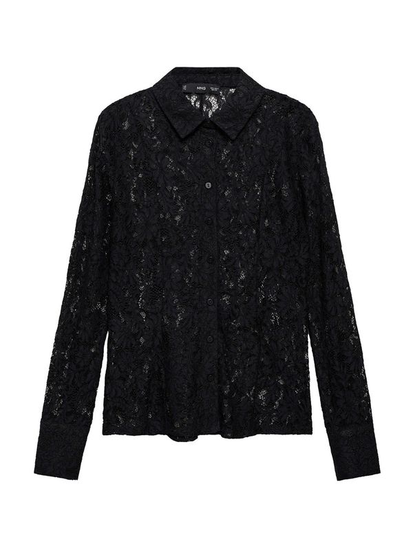 MANGO MANGO Bluza 'XLENIT'  črna