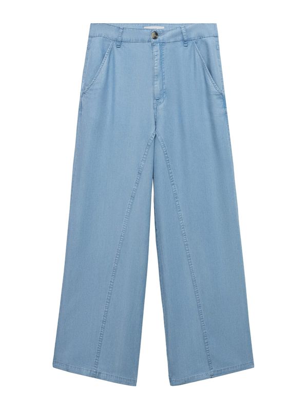 MANGO MANGO Hlače 'Bianca'  svetlo modra