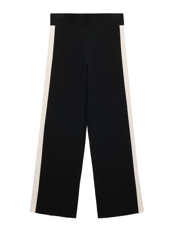 MANGO MANGO Hlače 'COMOX'  črna / bela