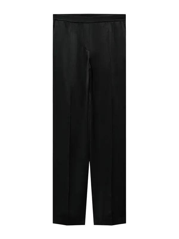 MANGO MANGO Hlače  črna