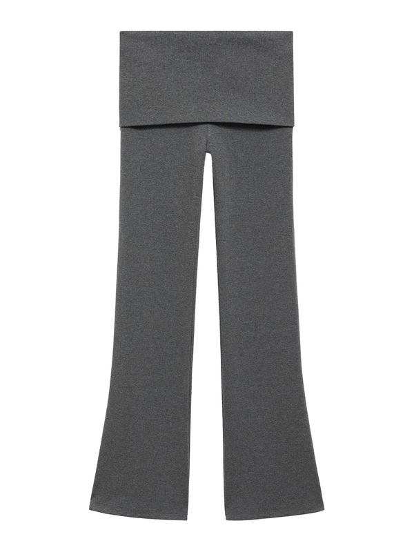 MANGO MANGO Hlače 'LEA'  siva