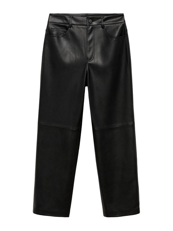 MANGO MANGO Hlače 'LILLE'  črna